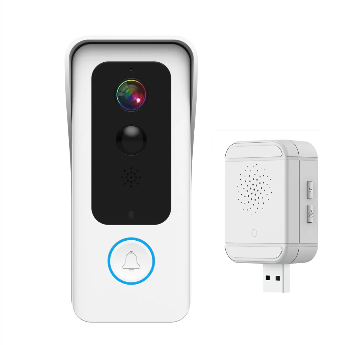 2MP 1080P Battery Power Wire-Free Low Comsunption WIFI IP Doorbell With Indoor Chime Video Door Phone Intercom Visual Doorbell