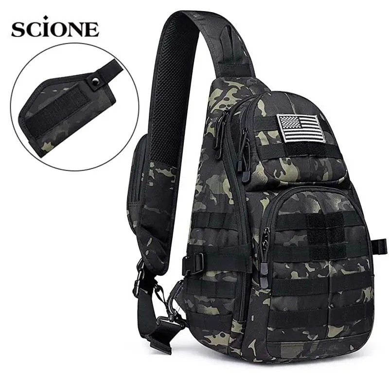 

Tactical Gun Holster Men Shoulder Bags Male Backpack Miliatry Army Molle Camouflage Camping Hiking Hunting Outdoor Bags XA303A