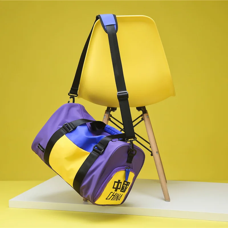 Travel Bag Packing Cubes Tote Bag Carry on Luggage Gym Bag One-shoulder Sports Bag Dry and Wet Separate Shoe Compartment Couples