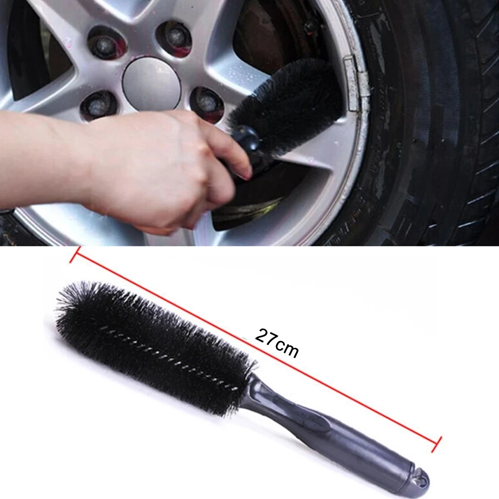 

Auto Rim Scrubber Wheel Brush Plastic Handle Cleaner Dust Remover Motorcycle Truck Washing Vehicle Wash Tire Cleaning Tools