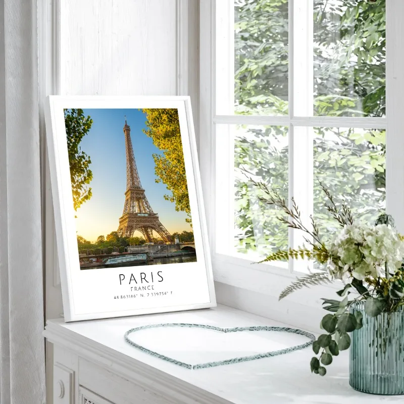 Париж Лондон Нью-Йорк планшетов плакаты принты координаты города настенная