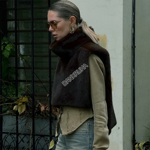 DANXRUHA 2025 Пальто из искусственного меха