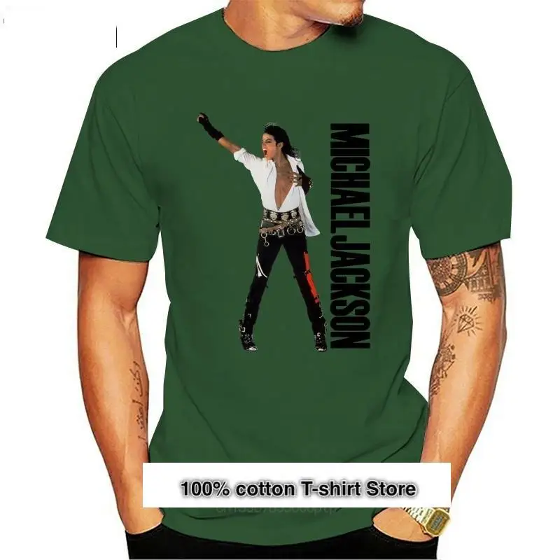 

Camiseta de Michael Jackson para hombre y mujer, Camisa lisa de King Of Pop Bad Beat It Thriller, унисекс