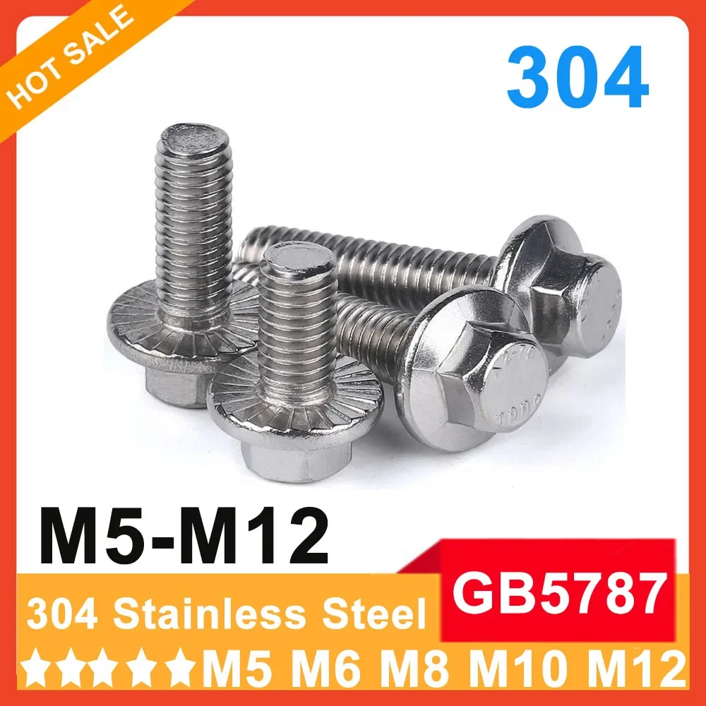 

Болты М5 М6 М8 М10 М12 GB5787 из нержавеющей стали 304