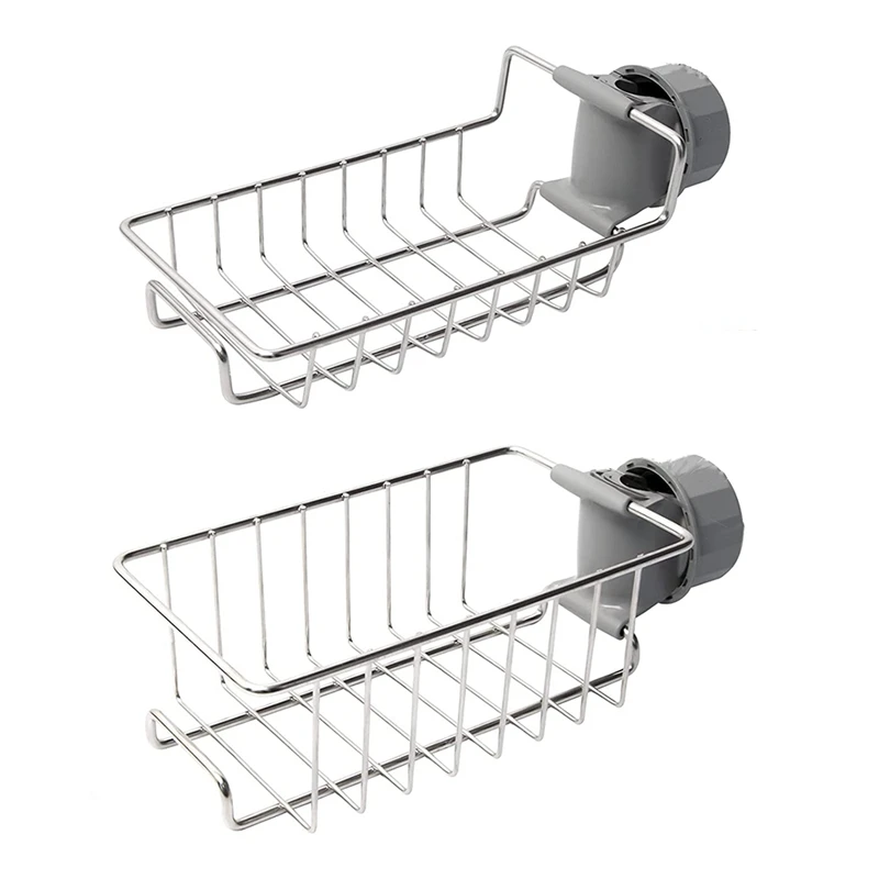 

2Pcs Shower Caddies No Drill, Bathroom Accessories Caddy Storage Shelves,Kitchen Sink Organiser for 18-27mm Shower Rail