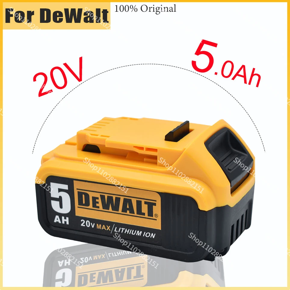 

Dewalt 20V 5.0AH 5000mAh power tool battery for Dewalt DCB180 DCB181 DCB182 DCB201 DCB200 MAX power 18650 battery 20V