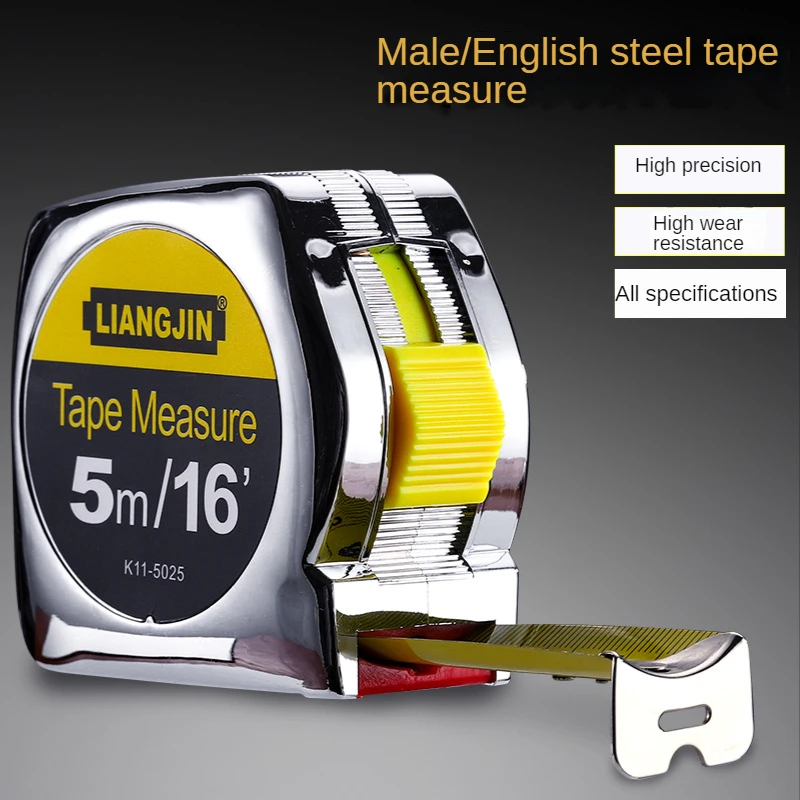 

Metric and English Measuring tape 10M Steel Tape measure High-precision Thickened Wear-resistant Woodworking Measuring ruler