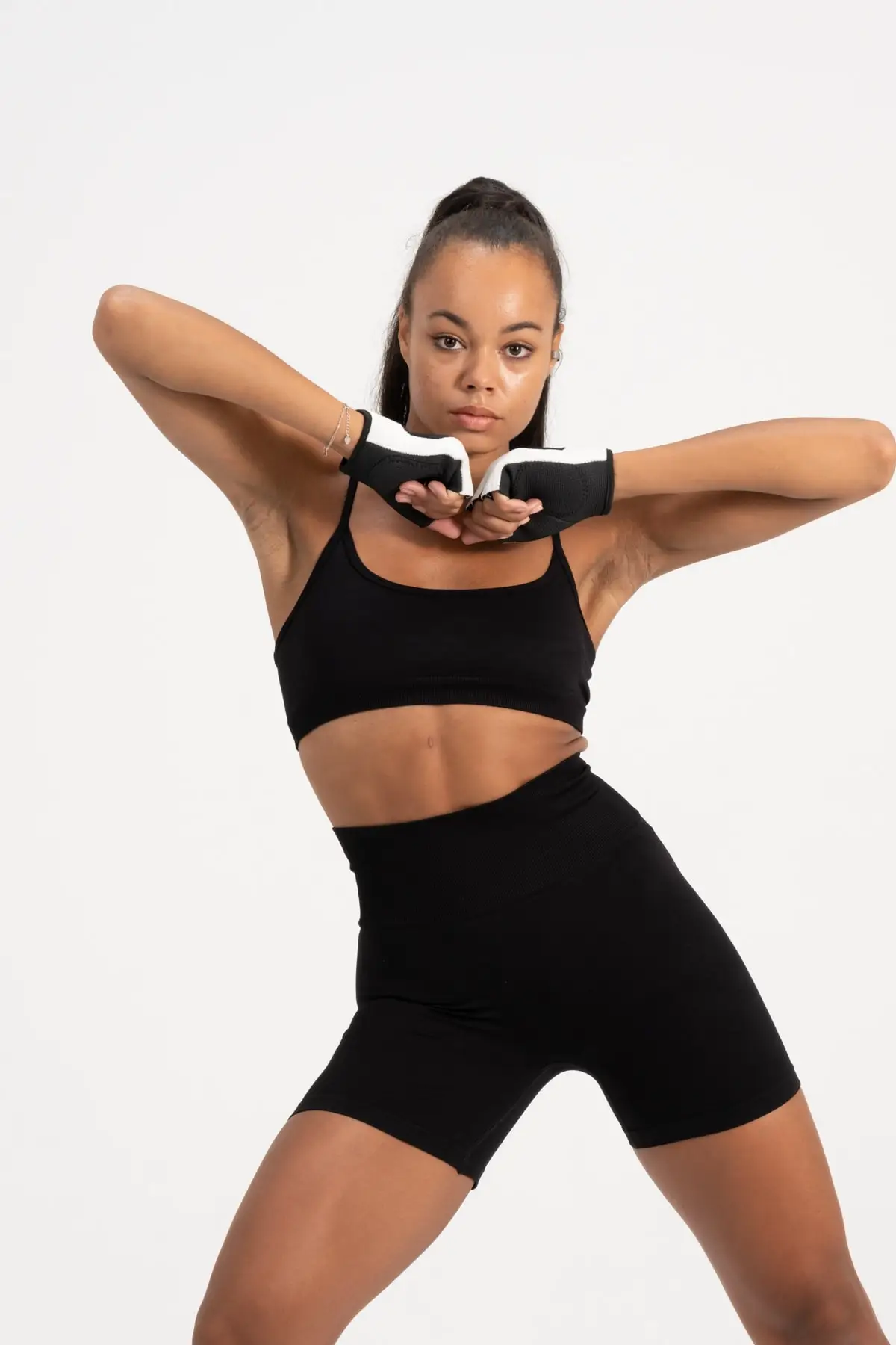 

Бесшовные велосипедные шорты Air Field с высокой талией, черные леггинсы, спортивная одежда