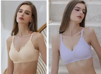 sling french adjustable straps seamless underwear women no steel ring small chest gathered breathable comfortable one piece bra