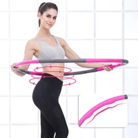 fitness hoop sport hoops removable 7 section sports hoops for belly slimming ring losing weight plastic sports hoop home trainer