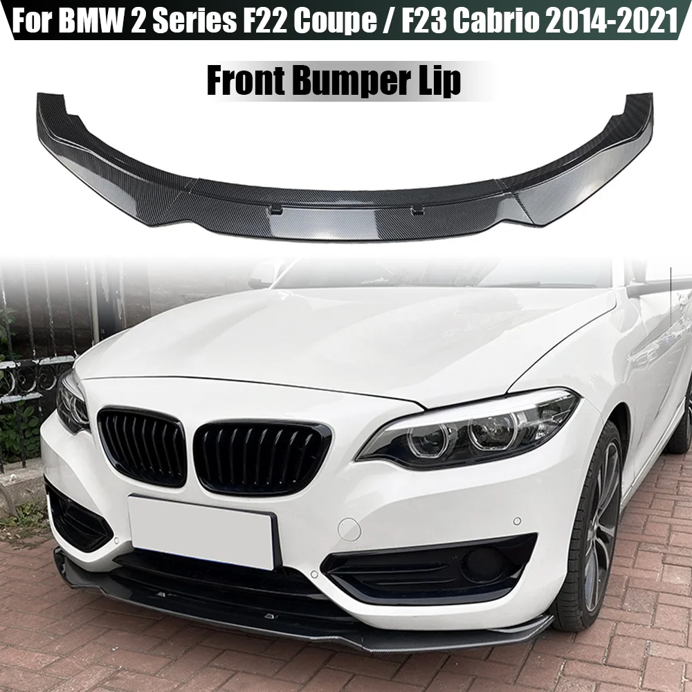 

Front Bumper Splitter Lip Spoiler Diffuser Guard Body Kit Cover For BMW 2 Series F22 F23 220i 218i 228i 225d 220d 218d 2014-2021
