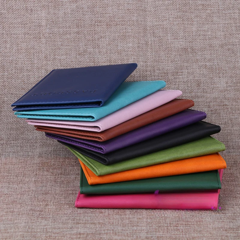 High Quality English PU Leather Passport Covers Document Cover Travel Passport Holder ID Card Passport Holder Travel Acceessory