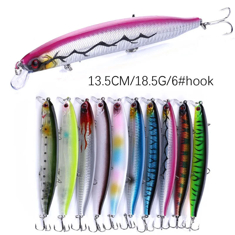 

MI118 25 Style 13.5/18cm 18.5/24g Minnow Fishing Luya Lures Simulation Tackle Seawater Subbait Artificial Bionic Baits Wobbler