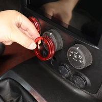 for hummer h3 2005 2009 car styling aluminum alloy silverred car central control adjustment knob cover auto accessories