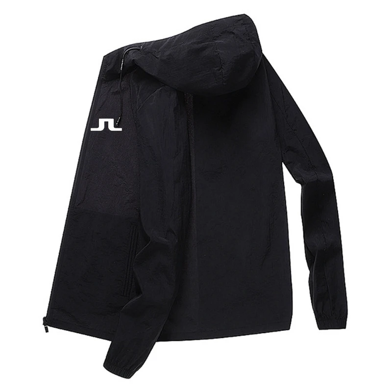 

Summer Jacket Men's Sun Protection Thin Breathable Ice Silk Outdoor Fishing Men's Jacket Hooded Casual Fashion Chaquetas Hombre