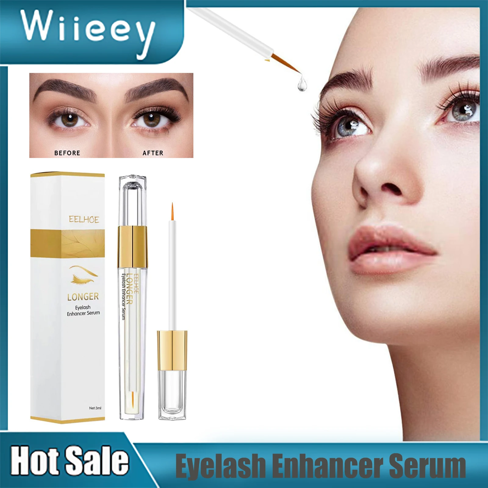 

Fast Eyelash Growth Serum Lift Lengthen Fuller Longer Thicker Liquid Eyebrow Enhancement Nourishing Eye Lashes Enhancer Essence