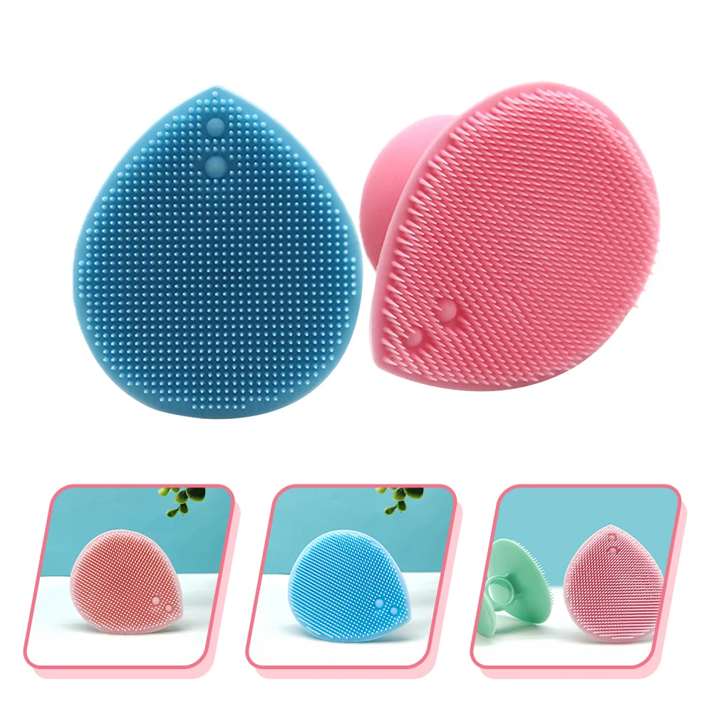 

2pcs Head Brushes Manual Facial Brush Infant Scalp Scrubbers Brush