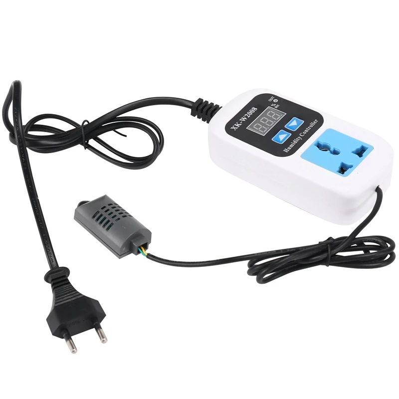 

XK-W2008 Digital Display Humidity Controller Smart Humidity Control Socket EU Plug