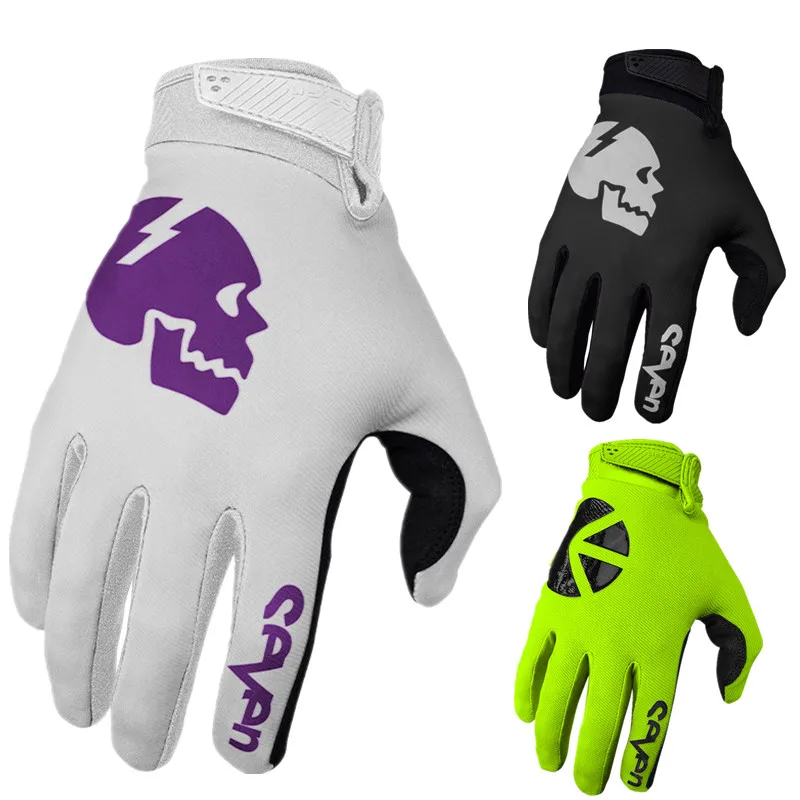 2022 SEVEN MX SKULL Glove Motocross Racing White Motorcycle Gloves 3 Color off road mtb Dirt Bike cycling gloves |