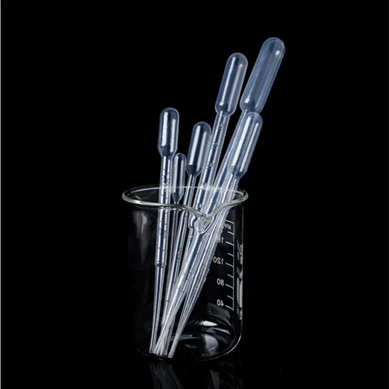 100 шт. 500 пластиковые пипетки для лаборатории 1 мл 2 3 5 10