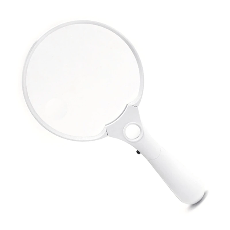 

Magnifying Glass w/ Light 2X 4x 25X Handheld Large Magnifying Glass 3 LED Lights