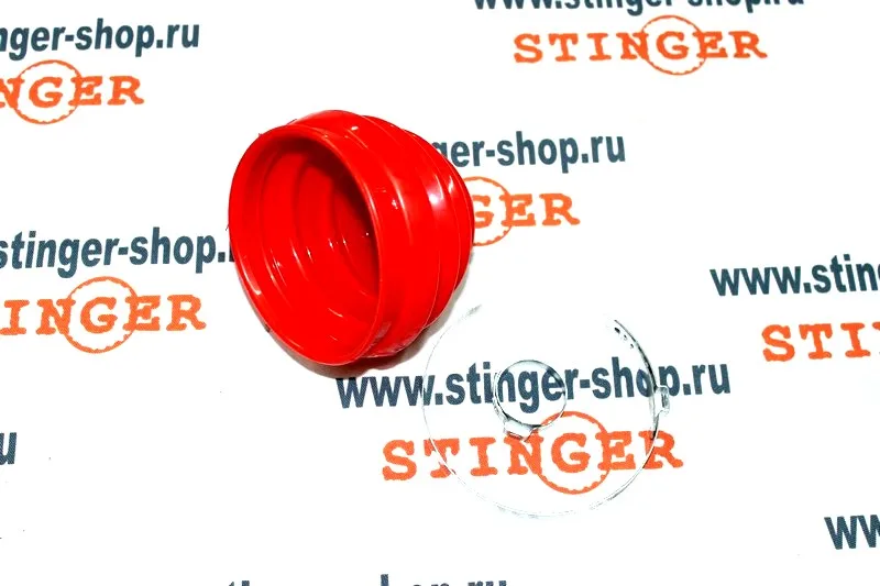 Пыльник ШРУСа CS-20 с хомутами 2123 внутренний (стакан) (п/у красный) 7695 | Автомобили и