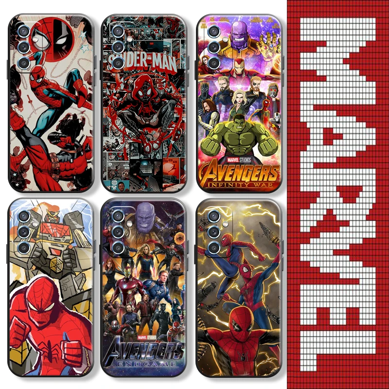

Marvel Spiderman Comics For Huawei P20 P30 Lite Pro Phone Case Protect Soft Black Funda Liquid Silicon Back