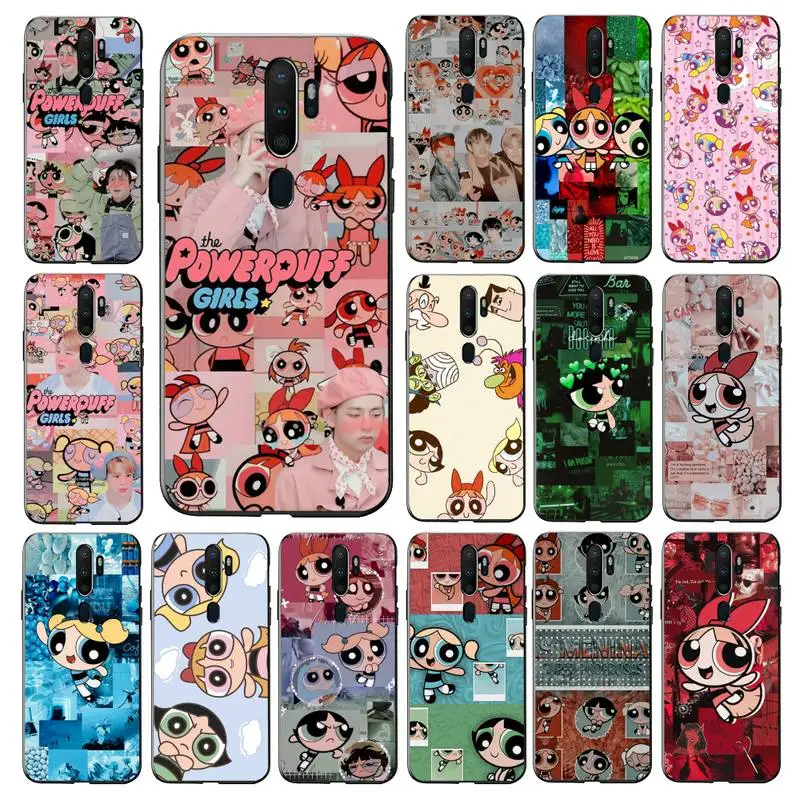 

Bandai Cute Cartoon Powerpuff Girls Phone Case for Vivo Y91C Y11 17 19 17 67 81 Oppo A9 2020 Realme c3