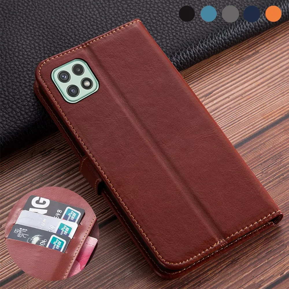 

Luxury Flip book leather case on For Samsung Galaxy A22s 5G Cover Samsung A22s case For Galaxy A22 s a 22s 6.6in Soft TPU Cover