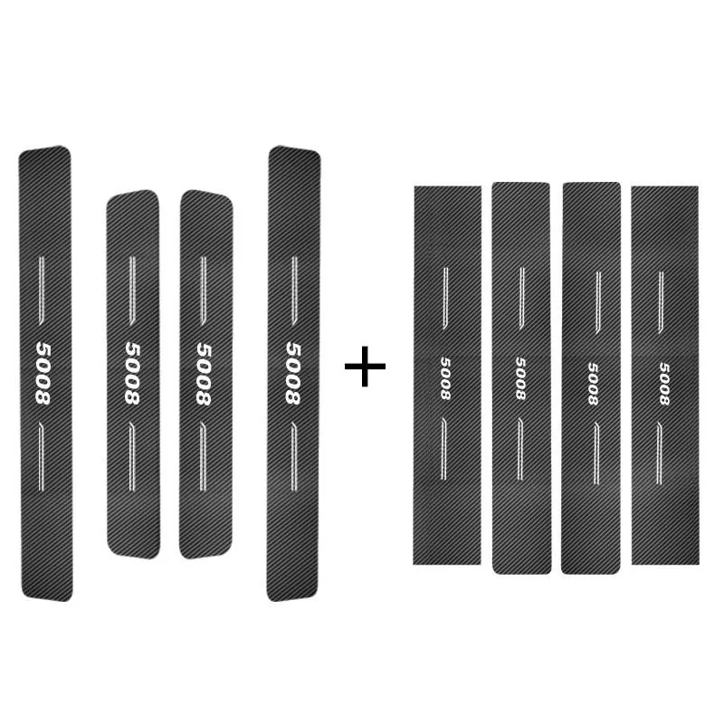 

Для Peugeot 5008 2017 2018 2019 Высококачественная кожаная накладка порог приветственная педаль автостайлинг Аксессуары 8 шт./компл.