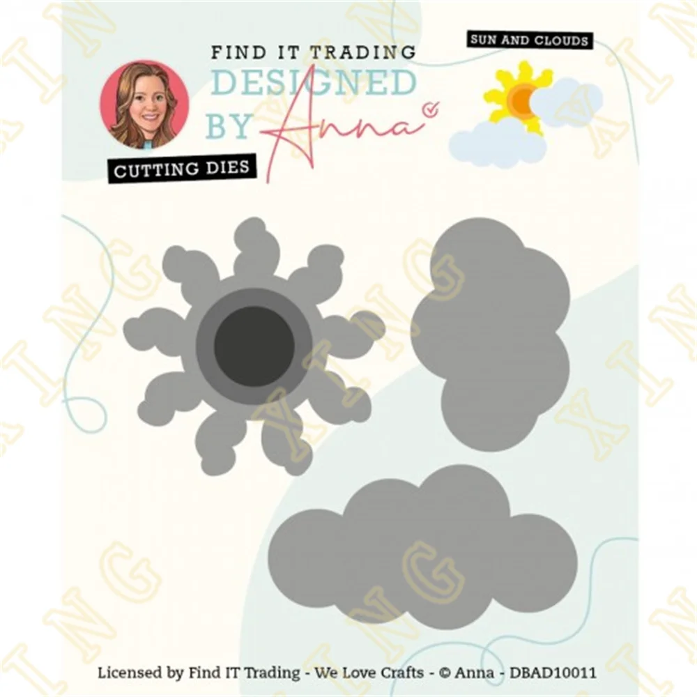 

New Arrival Sun and Clouds Metal Cutting Dies Scrapbook Diary Decoration Stencil Embossing Template Diy Greeting Card Handmade