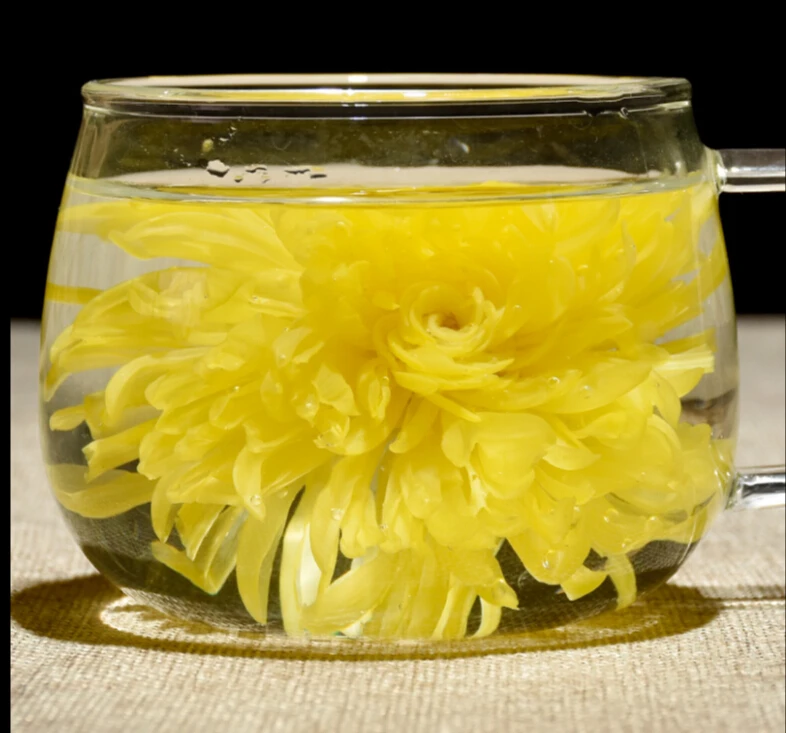 

30 пакетиков, новинка 2022, золотые шелковые чайные кастрюли с хризантемой King