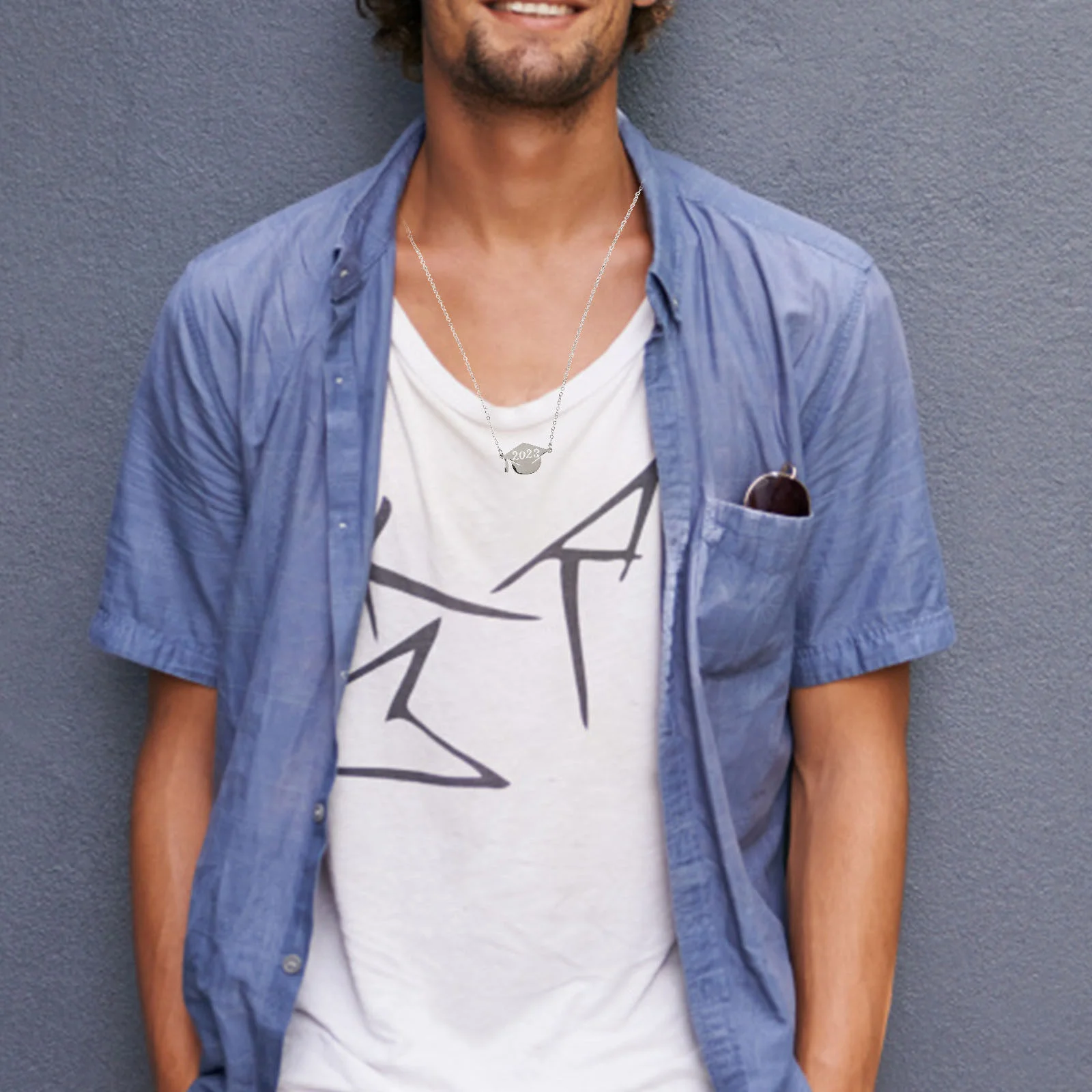 Fashionable Necklace for Graduation Graduation Gift Jewelry Neck Doctoral Hat Jewelry