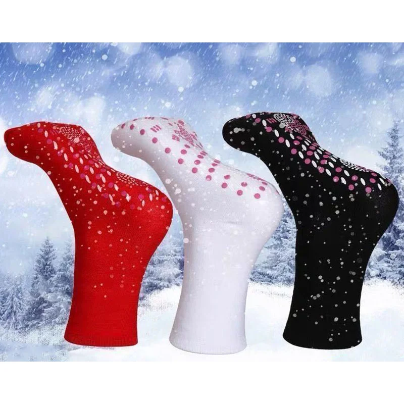 

Beauty Health Massage Socks Foot Massager Women Men Self Heated Socks Hot Moxibustion Cold Proof Socks Massage Relaxation
