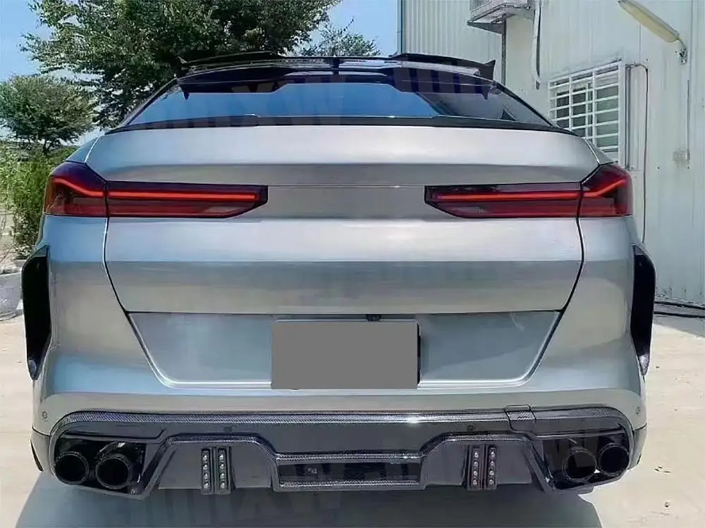 Диффузор заднего бампера Bodykit для BMW F96 X6M 2019-2022 разветвители подбородка с