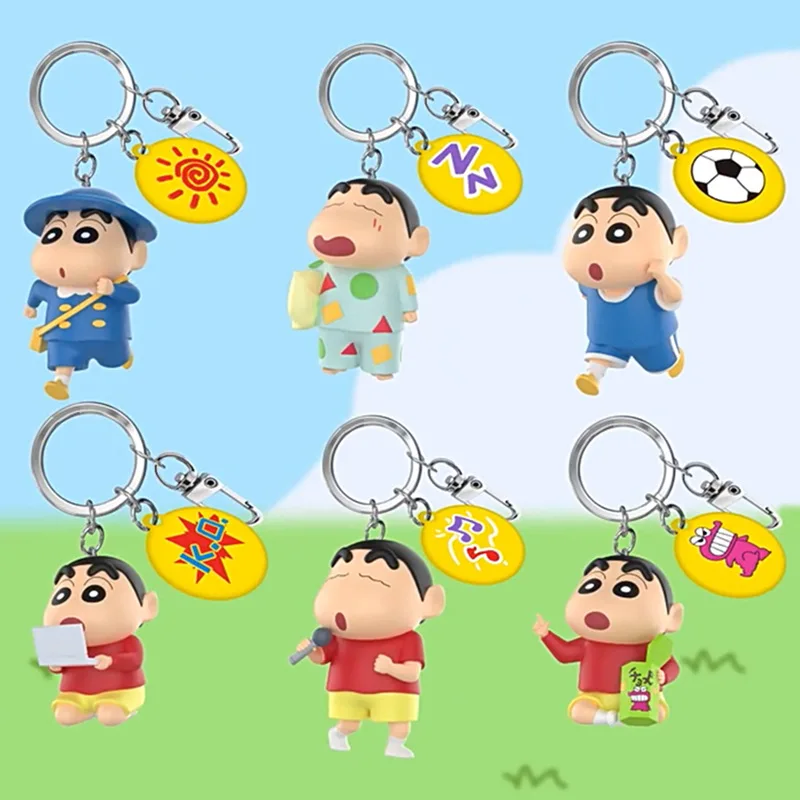 Оригинальный Новый Аниме Crayon Shin-chan Kawaii Q версия ежедневная искусственная ПВХ