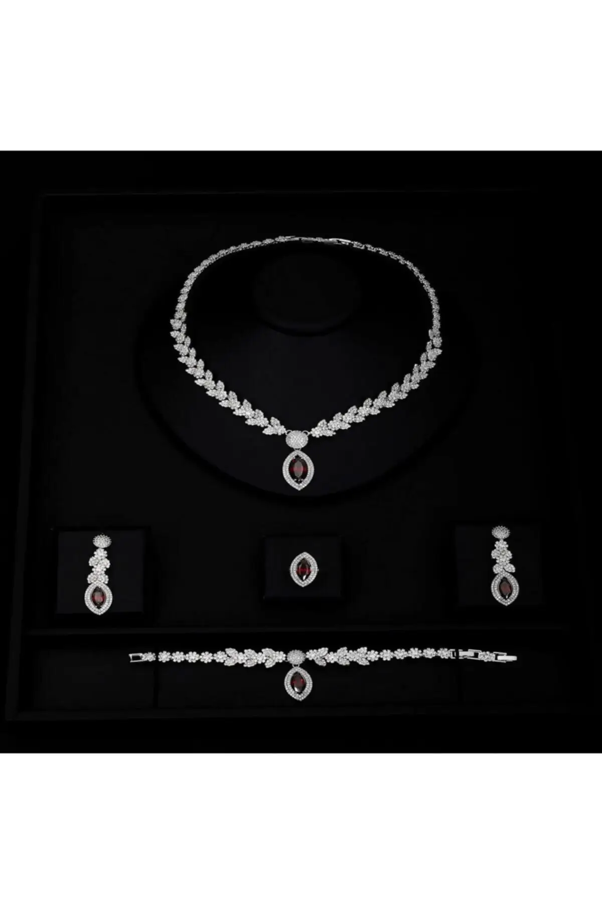 

Модные женские ювелирные изделия наборы Diana ruby