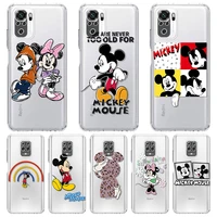 beauty minnie mouse clear case for xiaomi redmi note 10 9 8 11 pro k40 10s 9s 9a 9c 9t 8t 7 10c silicone phone cover soft