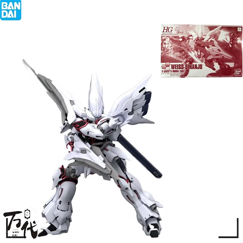 Оригинальные Аниме фигурки BANDAI оригинальные модели HGBF MSN-06SW WEISS SINANJU игрушки