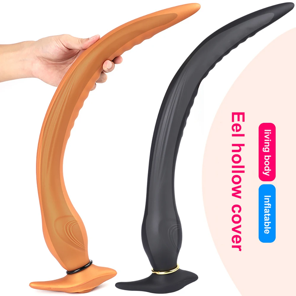 

Eel Tentacle Super Long Butt Anal Plug Solid/Hollow Enema Sexual Device Vagina/Anus Inflatable Masturbation Massage Sex Supplies