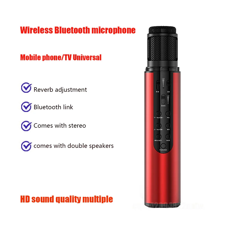 K6 Mobile Phone Microphone Wireless Bluetooth -compatible Microphone Wireless Microphone Wireless Multiple Devices Compatibl-032 enlarge