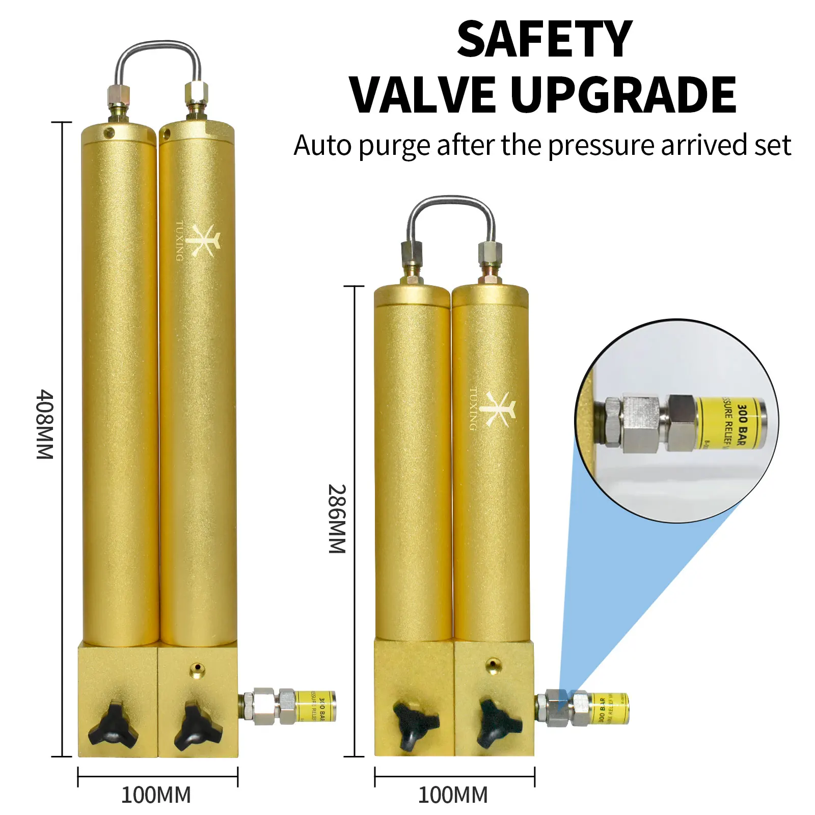 

TUXING 300Bar 4500Psi PCP Air Compressor Filter Oil-water Filter Separator Double Filter For High Pressure Pump Air Pump Scuba