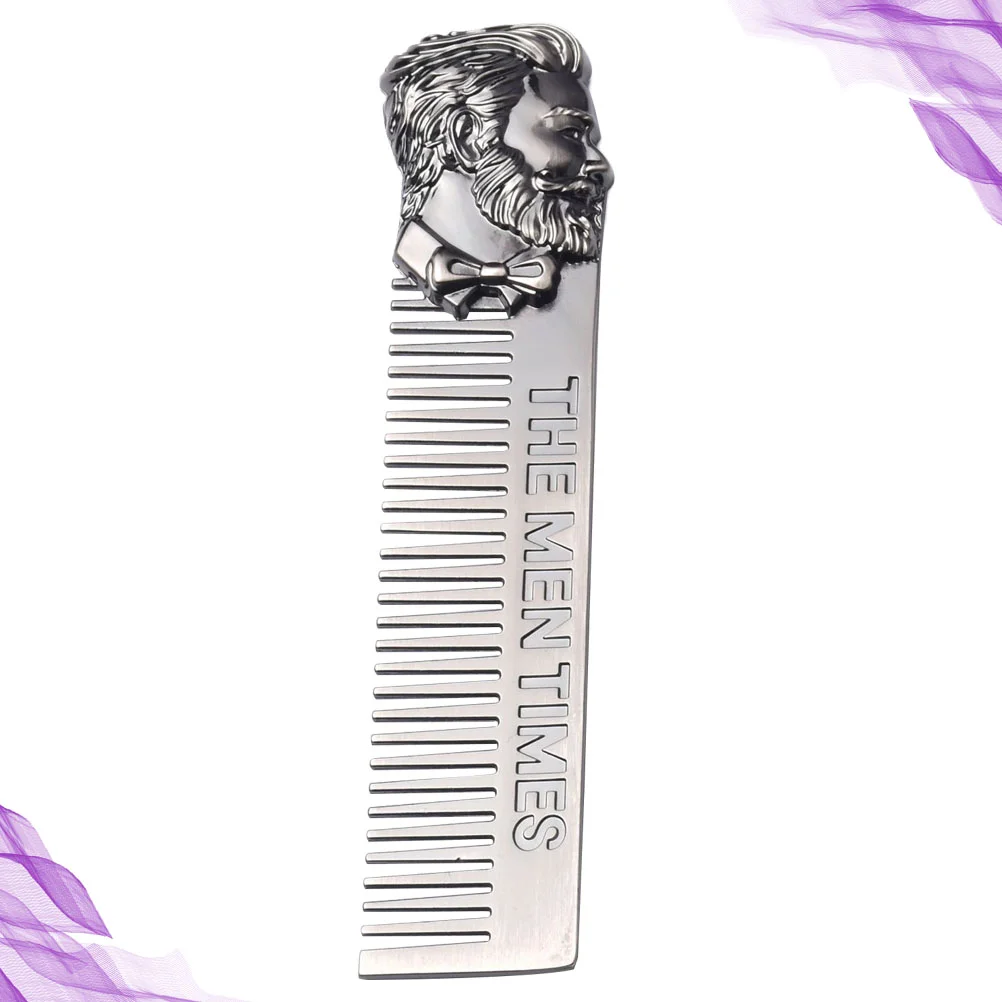 

Stainless Steel Men Beard Comb Goatee Comb Hairdressing Comb Hair Styling Comb Silver