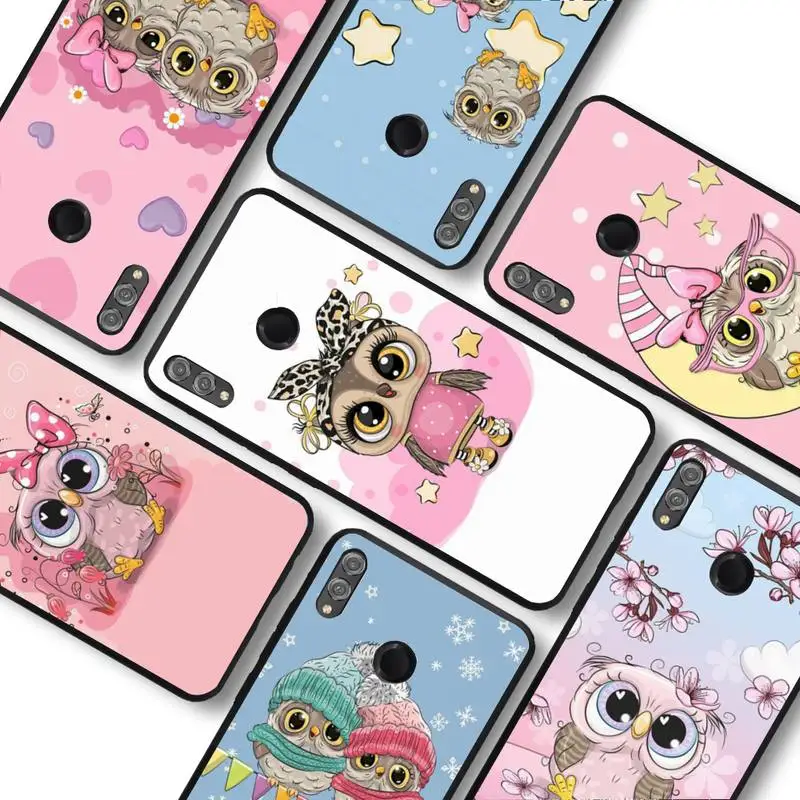 

Cute Owl Phone Case for Samsung A51 A30s A52 A71 A12 for Huawei Honor 10i for OPPO vivo Y11 cover