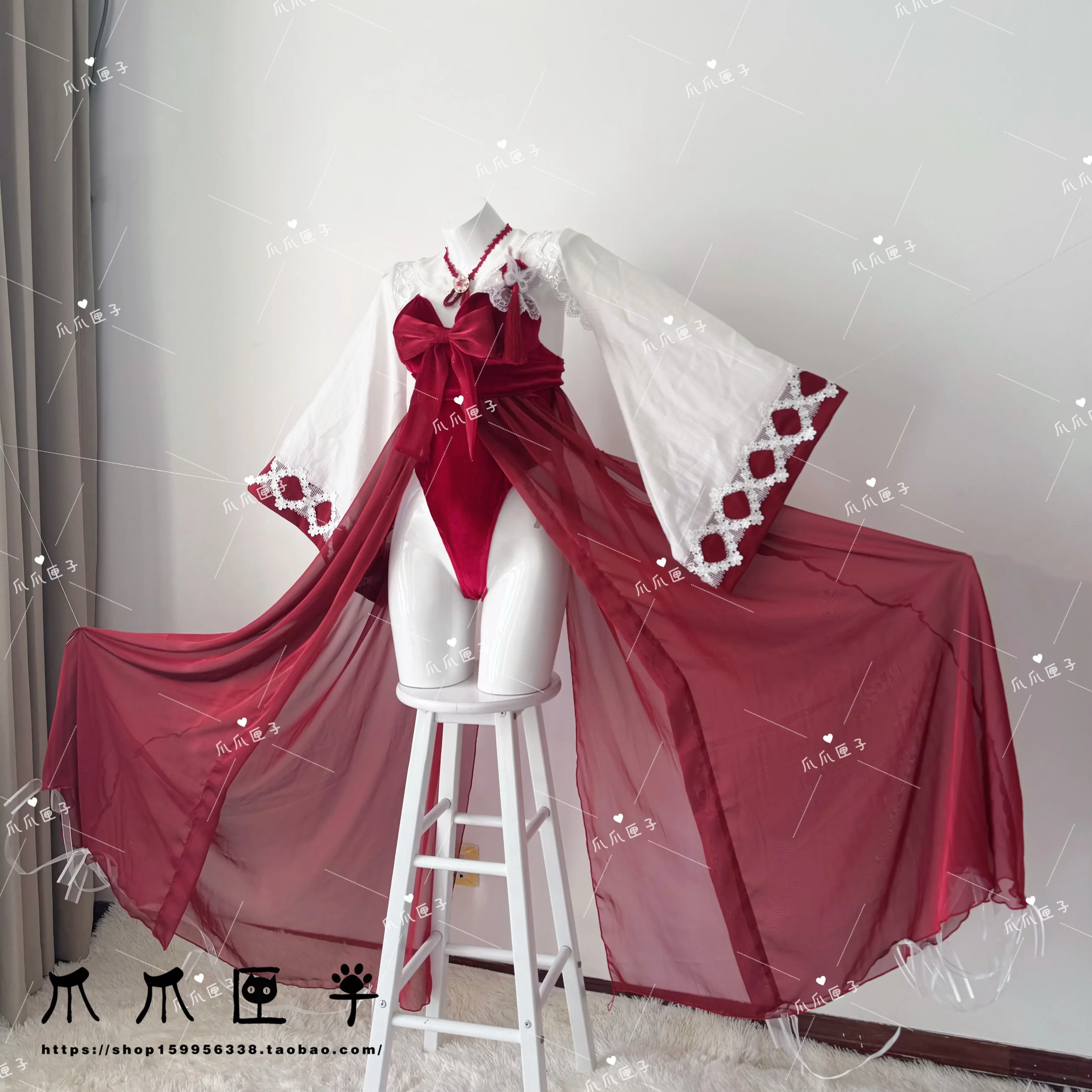 Azur Lane Daisen Косплей костюм красный