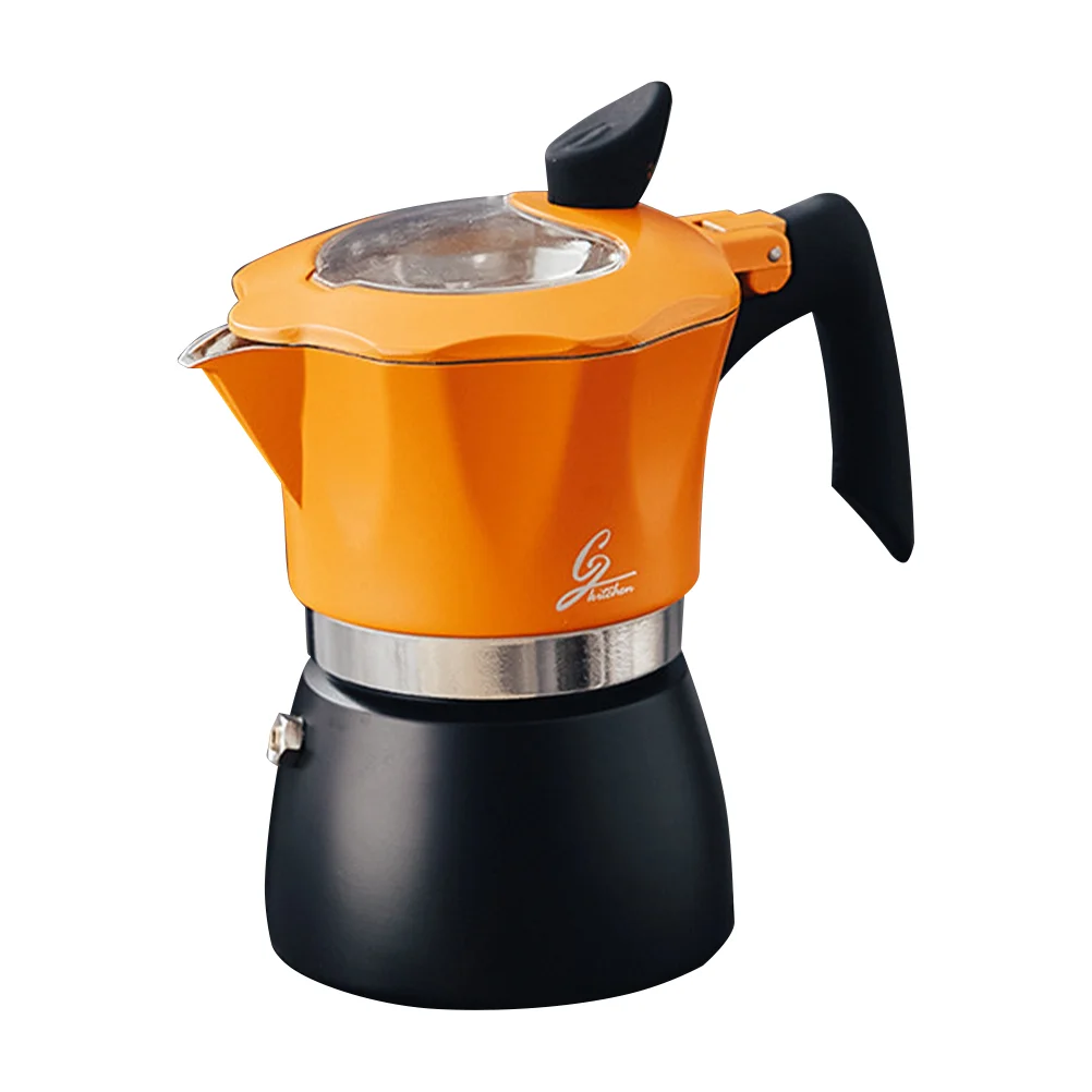 

1 Pc Household Moka Pot Hand Brewing Coffee Maker Espresso Coffee Pot (Yellow)