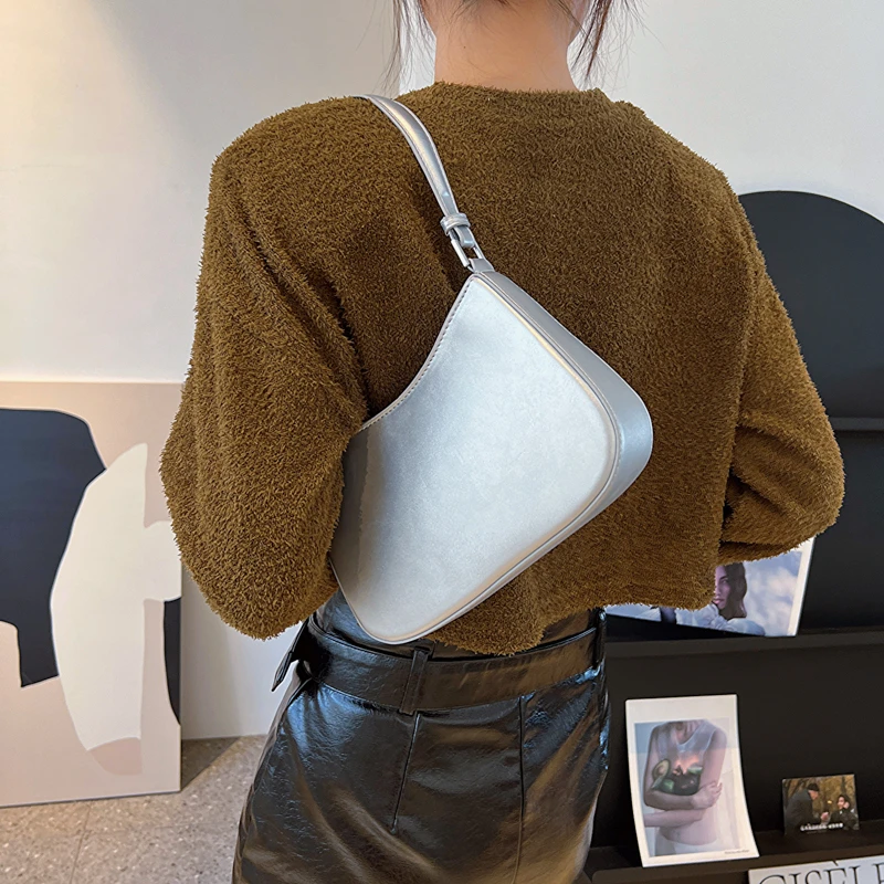 

2023 High Quality PU Small Square Bag Hot Selling New Elegant, Light Luxury, Versatile Underarm Shoulder BagFashionCasualHandbag