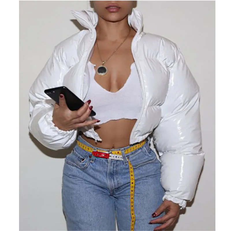 Autumn Winter Short Parkas Women Coat Fashion Full Sleeve Zipper Jackets Female Bread Outerwear Lounge Y2k Clothes Wholesale