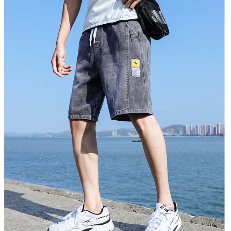 

Men's Summer Thin Five-point Pants Loose Elastic Waist Straight Shorts Outdoor Hiking Walking Trekking Climbing Fishing Knickers