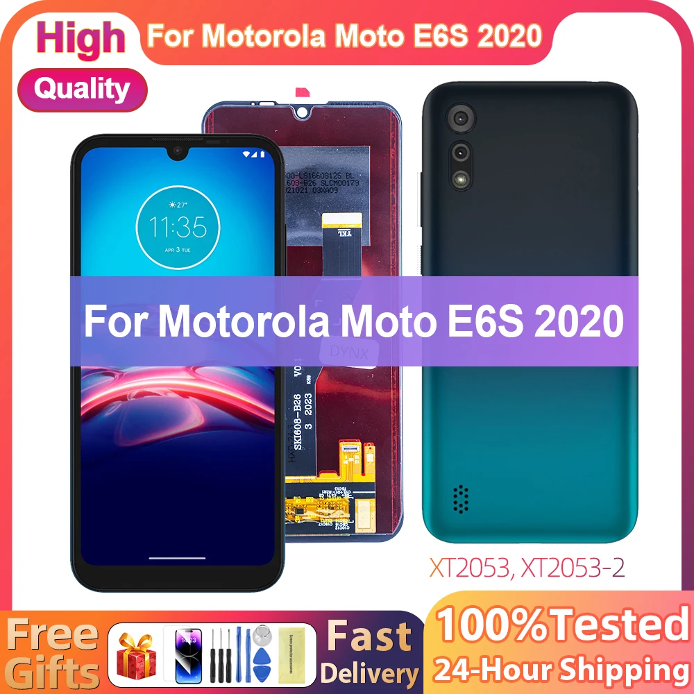 6 1 &quotIPS для Motorola Moto E6S ЖК-дисплей сенсорный экран датчик Digiziter в сборе замена E6i с